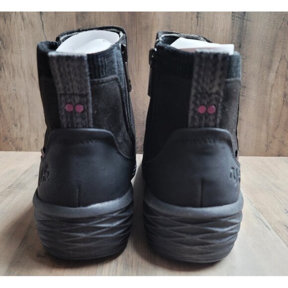 NEW Ryka Noelle Next Side-Zip Water-Repellent Black Ankle Sneaker Boots - 10 - Picture 4 of 12